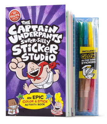 Book cover for Captain Undies Super Silly Sticker Studio (Klutz)
