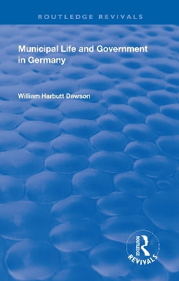 Book cover for Municipal Life and Government in Germany