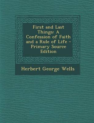 Book cover for First and Last Things
