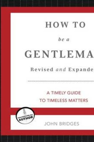 Cover of How to Be a Gentleman (Library Edition)