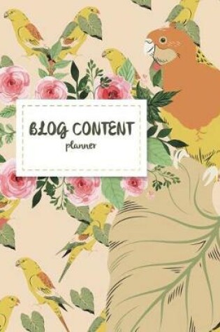 Cover of Blog content planner