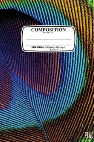 Cover of Composition Notebook Peacock