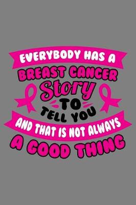Book cover for Everybody has a Breast cancer story to tell you and that is not always a good thing