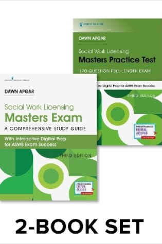 Cover of Social Work Licensing Masters Exam Guide and Practice Test Set