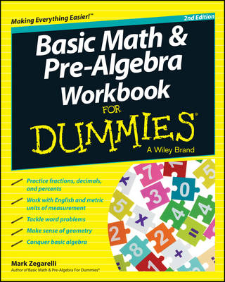 Book cover for Basic Math & Pre-algebra Workbook For Dummies(R)