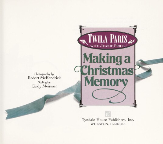 Book cover for Making a Christmas Memory