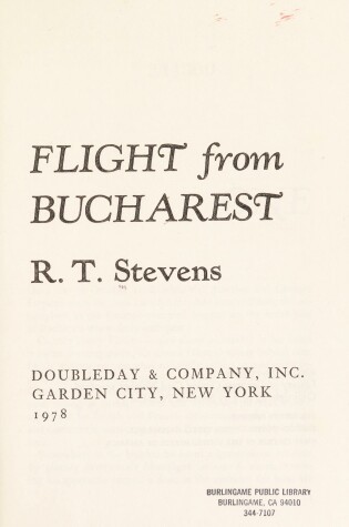 Cover of Flight from Bucharest