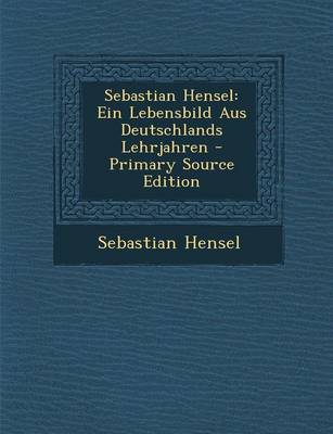 Book cover for Sebastian Hensel