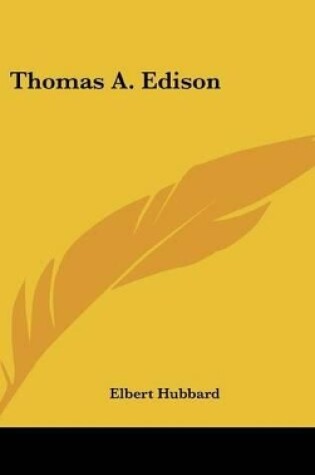 Cover of Thomas A. Edison