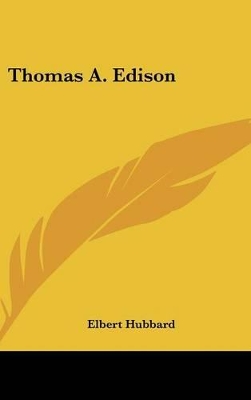 Book cover for Thomas A. Edison