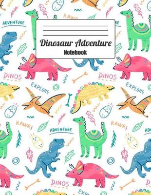 Book cover for Dinosaur Adventure Notebook