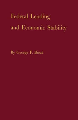 Book cover for Federal Lending and Economic Stability