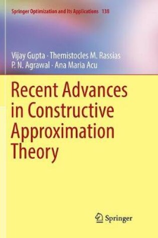 Cover of Recent Advances in Constructive Approximation Theory