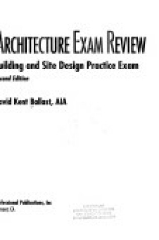 Cover of Building and Site Design Practice Exam
