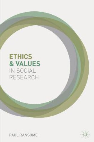 Cover of Ethics and Values in Social Research