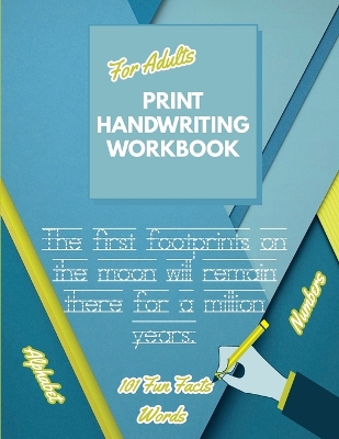 Book cover for Print Handwriting Workbook for Adults