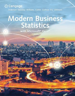 Book cover for Mindtap for Anderson/Sweeney/Williams/Camm/Cochran/Fry/Ohlmann's for Modern Business Statistics with Microsoft Excel, 2 Terms Printed Access Card