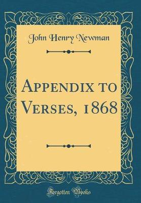 Book cover for Appendix to Verses, 1868 (Classic Reprint)