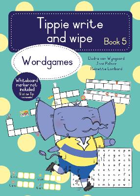 Book cover for Tippie write-and-wipe book 5: Word games