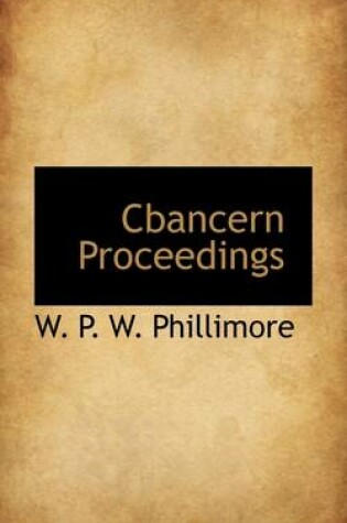 Cover of Cbancern Proceedings