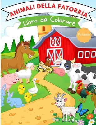 Book cover for Libro da colorare con animali della fattoria