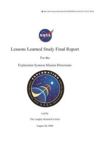 Cover of Lessons Learned Study Final Report for the Exploration Systems Mission Directorate