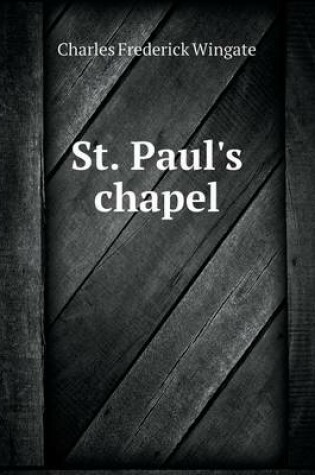 Cover of St. Paul's chapel