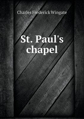 Book cover for St. Paul's chapel