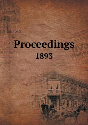 Book cover for Proceedings 1893