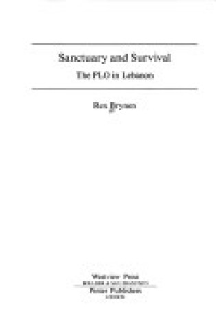 Cover of Sanctuary And Survival