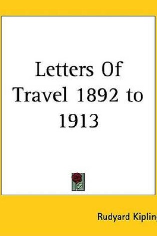 Cover of Letters of Travel 1892 to 1913