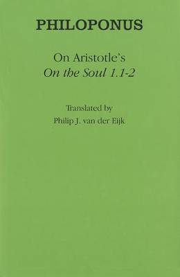 Book cover for On Aristotle's "On the Soul 1.1-2"