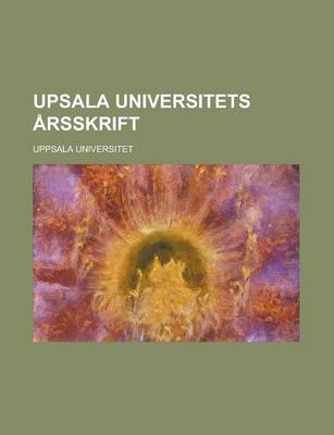 Book cover for Upsala Universitets Arsskrift