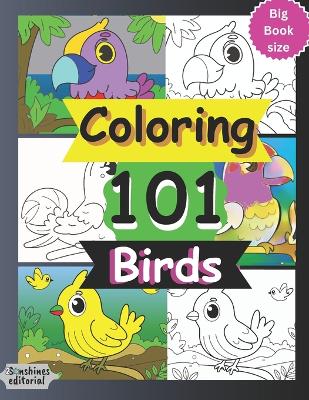 Book cover for Coloring 101 Birds