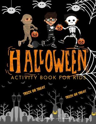 Book cover for Halloween Activity Book for Kids