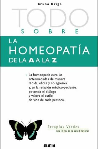 Cover of Homeopatia de La a Hasta La Z