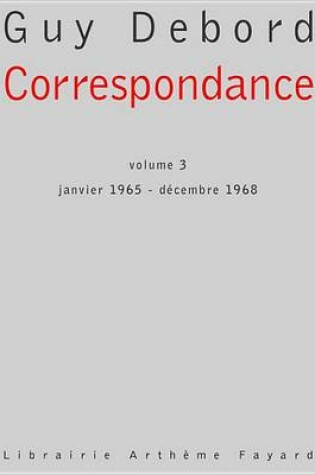 Cover of Correspondance, Volume 3