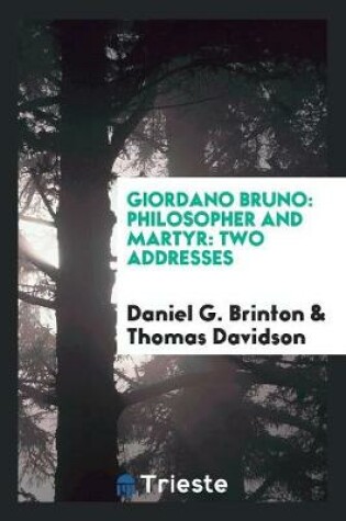 Cover of Giordano Bruno