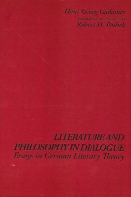 Cover of Literature and Philosophy in Dialogue