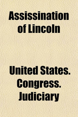 Book cover for Assissination of Lincoln