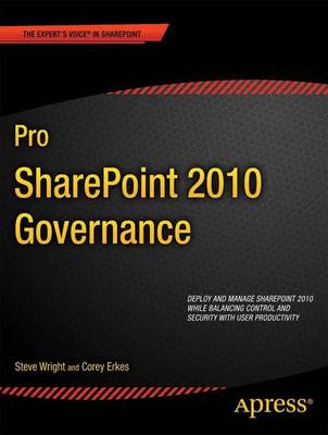 Book cover for Pro Sharepoint 2010 Governance