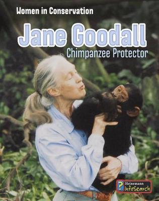 Book cover for Women in Conversation Jane Goodall Chimpanzee Protector