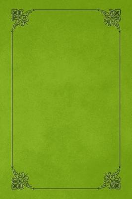 Book cover for Lime Green 101 - Blank Notebook with Fleur de Lis Corners