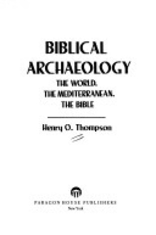 Cover of Biblical Archaeology