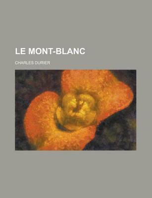 Book cover for Le Mont-Blanc