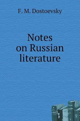 Book cover for Notes on Russian literature
