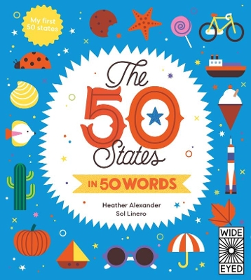 Book cover for The 50 States in 50 Words
