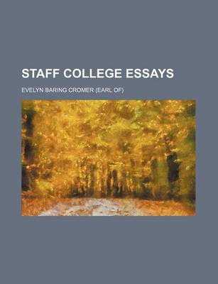 Book cover for Staff College Essays