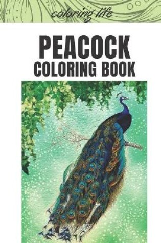 Cover of peacock coloring book