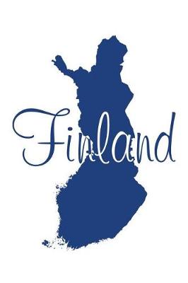 Book cover for Finland - Flag Blue Lined Notebook with Margins